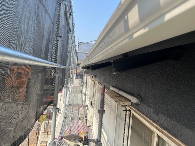 加古川市の新しく交換したパナソニック製軒樋